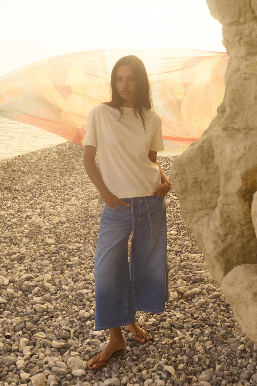 Zack Culotte jeans - blå